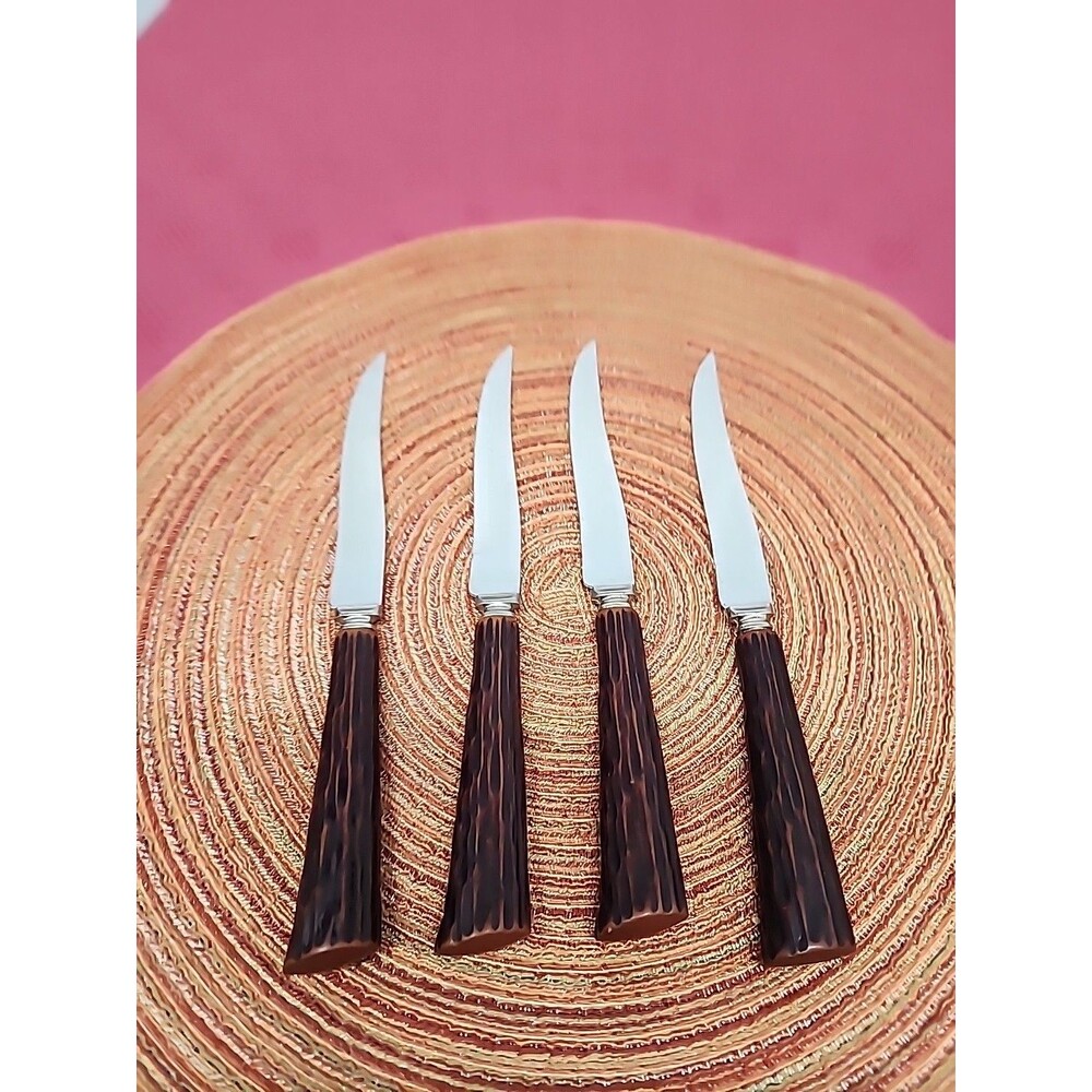 Washington Forge Steak Knives Set Of 4 Faux Antler Handle Made In The USA